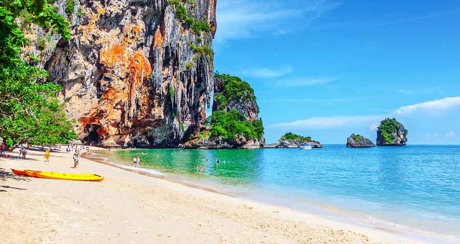 ساحل فرا نانگ کرابی تایلند Phra Nang Beach Krabi