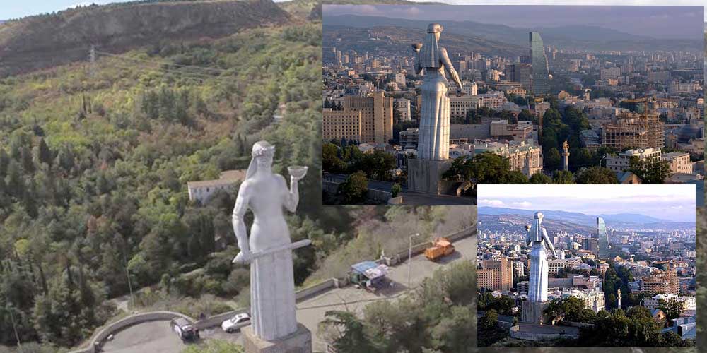 مجسمه مادر گرجستان(نمادی از شخصیت ملی گرجستان)