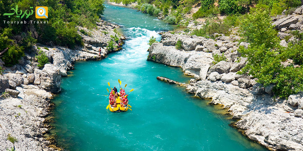 قایقرانی در رودخانه کوپروچای آنتالیا(Köprüçay River)